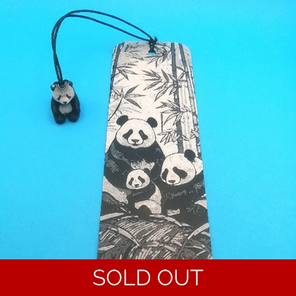 Panda Family 3D printed bookmark Panda Family 3D printed bookmark